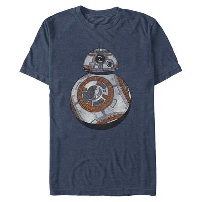 Star Wars - Episode 7 - BB-8 Zen BB8 - Men's T-Shirt - Heather navy - Front