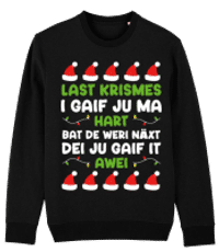 Last Krimes - Unisex Bio Pullover Stanley Stella 2.0 - Schwarz - Vorne