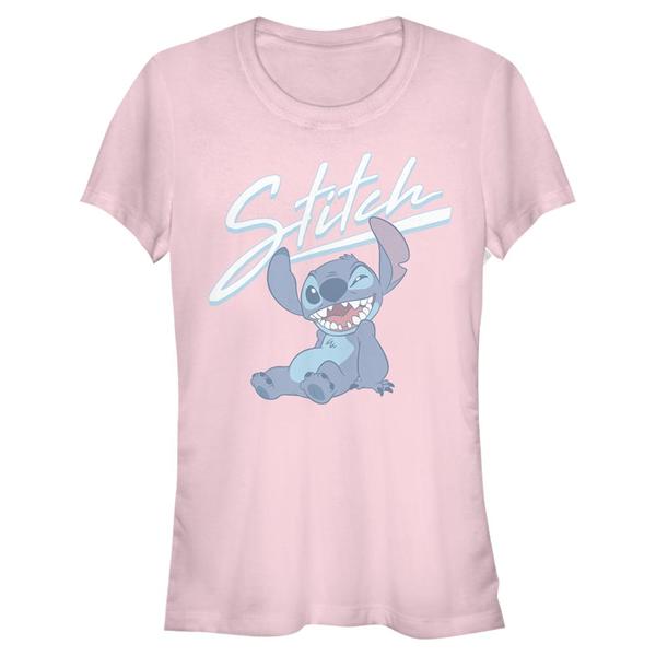 Aperçu: Disney - Lilo & Stitch - Stitch Wink - Femme T-shirt - Rose - Devant