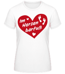 Im Herzen Barfuß · Frauen T-Shirt B&C
