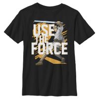 Star Wars - Luke Skywalker Force Stack Luke - Niños Camiseta - Negro - delante