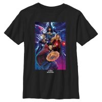 Marvel - Doctor Strange - Group Shot Dr Strange - Niños Camiseta - Negro - delante