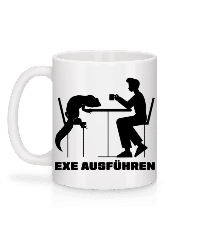 Vorschau: Exe Ausführen - Tasse - Weiß - Hinten