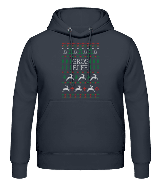 Aperçu: Gros Elfe - Sweat à capuche Homme - Anthracite - Devant
