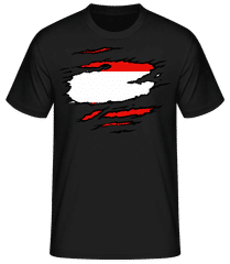 Drapeau Déchiré D'Autriche · T-shirt homme B&C