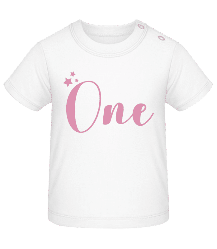 Náhled: One - Tričko pro miminka - Bílá - Napřed