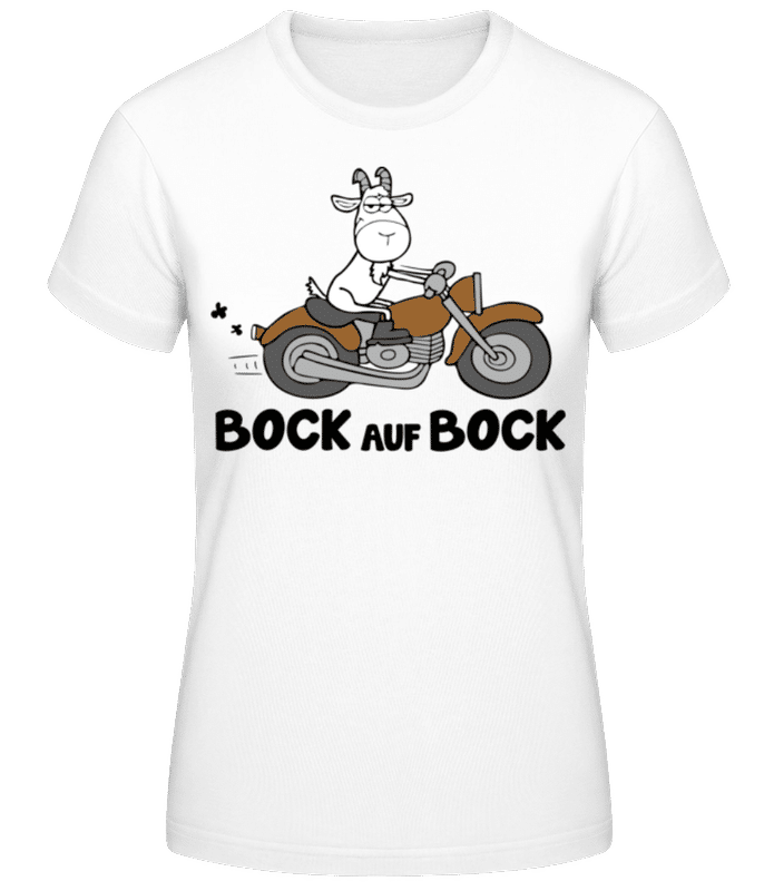 Vorschau: Bock Auf Bock - Frauen Basic T-Shirt - Weiß - Vorne