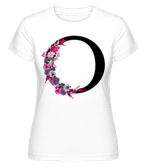 Fleurs Initiale O ·  T-shirt Shirtinator femme