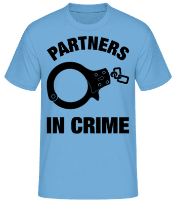Partner in crime - Men's Basic T-Shirt - Light blue - Front