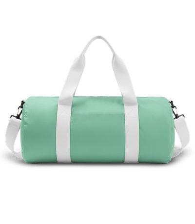 BagBase Retro Sports Bag - Mint Green / White - Back