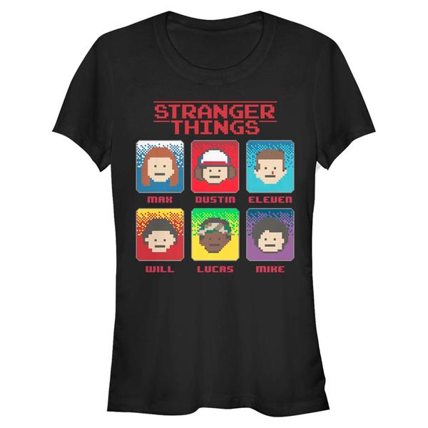 Netflix - Stranger Things - Photo de groupe 8 Bit Stranger - Femme T-shirt