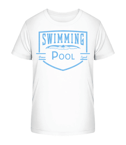 Aperçu: Swimming Pool Sign - T-shirt bio Enfant Stanley Stella 2.0 - Blanc - Devant