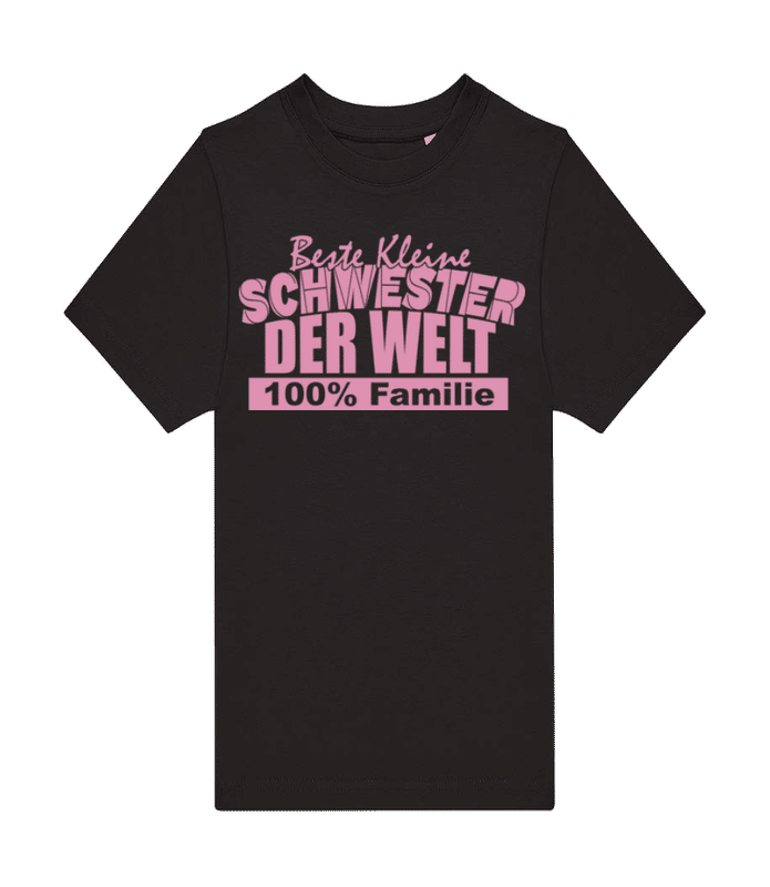 Vorschau: Beste Kleine Schwester - Kinder T-Shirt B&C - Schwarz - Vorne