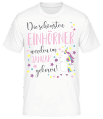 Einhorn Geboren In Januar · Männer T-Shirt B&C