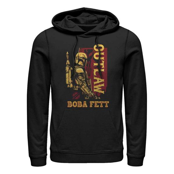Aperçu: Star Wars - Book of Boba Fett - Boba Fett Outlaw - Unisex Sweat à capuche - Noir - Devant