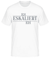 Es Eskaliert Eh Grau · Männer Basic T-Shirt