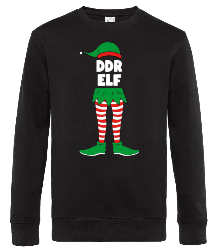 Vorschau: DDR Elf - Männer Standard Pullover - Schwarz - Vorne