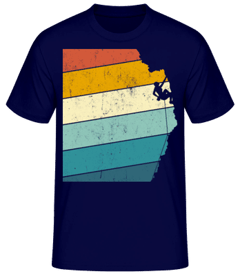 Grimpeur Rétro Femme - T-shirt standard Homme - Bleu marine - Devant