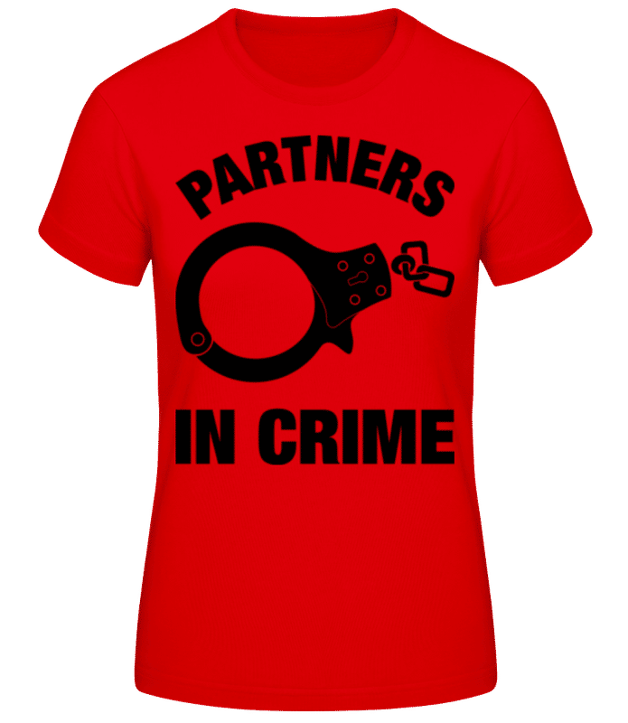 Preview: Partner in crime - Women's Basic T-Shirt - Red - Front