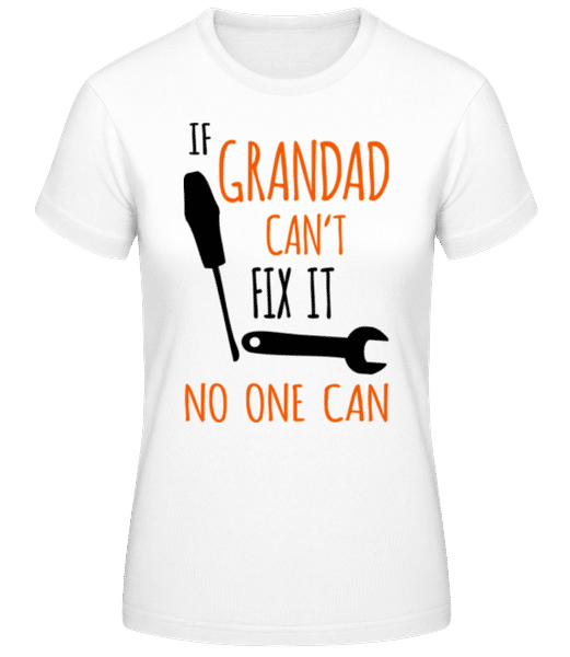Náhľad: Ak dedo Cant Fix It - Dámske tričko B&C - Biela - Predné