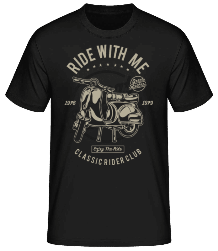 Preview: Ride With Me - Men's Basic T-Shirt - Black - Front