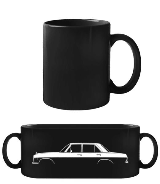 Aperçu: 'Mercedes-Benz 220 (W115)' Silhouette - Tasse Noire - Noir - Devant