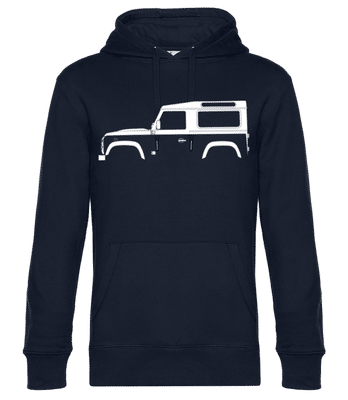 'Land Rover Defender 90' Silhouette - Sudadera estándar para hombre - Marino - delante