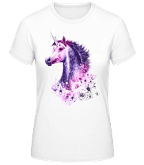 Licorne Fleurs · T-shirt standard Femme