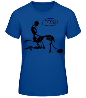 Squelette Sex - T-shirt femme B&C - Bleu royal - Devant