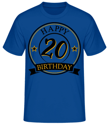Happy Birthday 20 - Men's Basic T-Shirt - Royal blue - Front