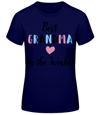 Best Grandma In The World - Camiseta básica de mujer - Marino - delante