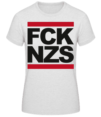 FCK NZS - Dámske basic tričko - Melírovo šedá - Predné