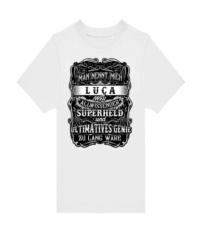Vorschau: Man Nennt Mich Luca - Kinder T-Shirt B&C - Weiß - Vorne