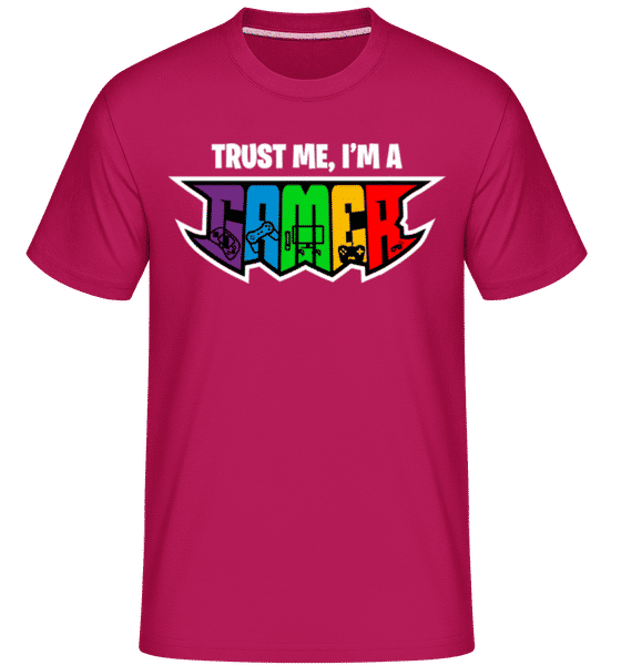 Preview: Trust Me I Am A Gamer -  Shirtinator Men's T-Shirt - Magenta - Front
