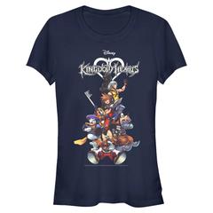 Disney - Kingdom Hearts - Photo de groupe Group With Logo - Femme T-shirt