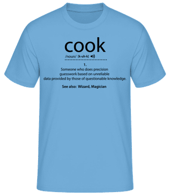 Cook Description - Pánske basic tričko - Svetlo modrá - Predné