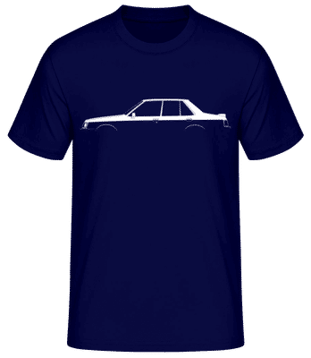 'Mitsubishi Lancer 2000 T' Silhouette - Pánské basic tričko - Namořnická modrá - Napřed