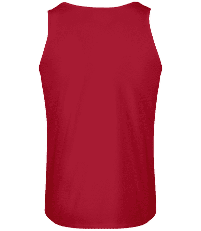Men's Gildan Tank Top - Red - Back