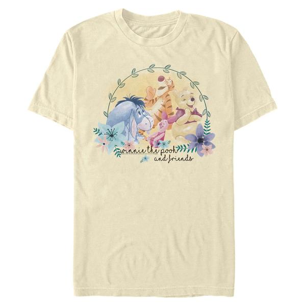 Aperçu: Disney - Winnie l'ourson - Skupina Winnie and Friends - Homme T-shirt - Crème - Devant