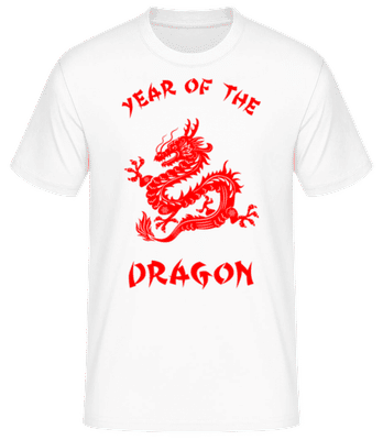 Chinese Zodiac Year Of The Dragon - Männer Basic T-Shirt - Weiß - Vorne