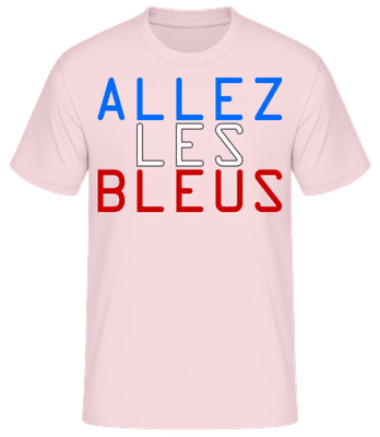 Allez Les Bleus - Männer Basic T-Shirt - Rosa - Vorne