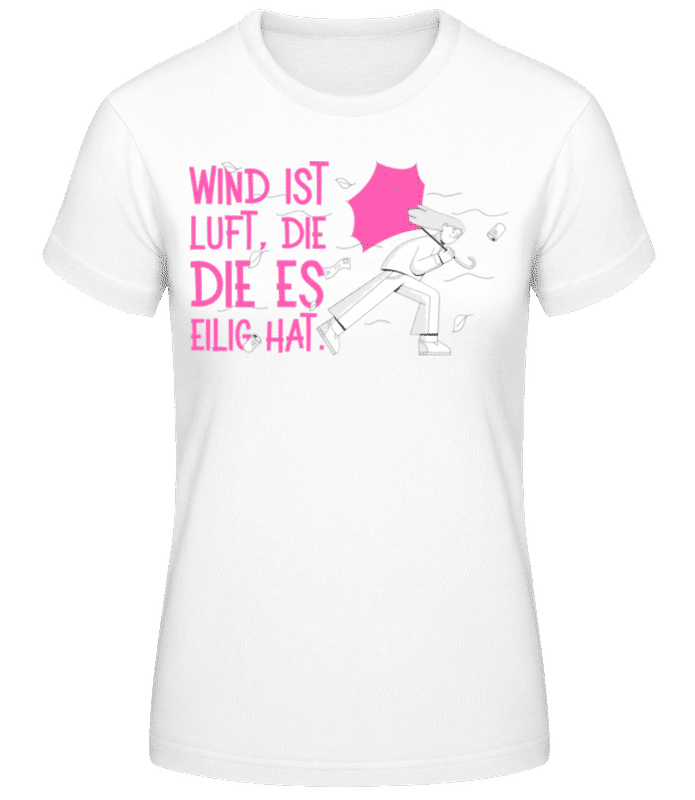 Vorschau: Was Ist Wind? - Frauen T-Shirt B&C - Weiß - Vorne