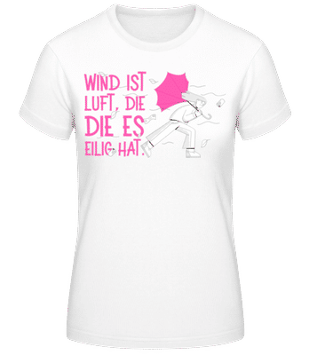 Was Ist Wind? - Frauen T-Shirt B&C - Weiß - Vorne