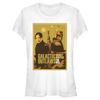 Star Wars - Book of Boba Fett - Boba Fett & Fennec Shand Galactic Outlaws - Frauen T-Shirt - Weiß - Vorne