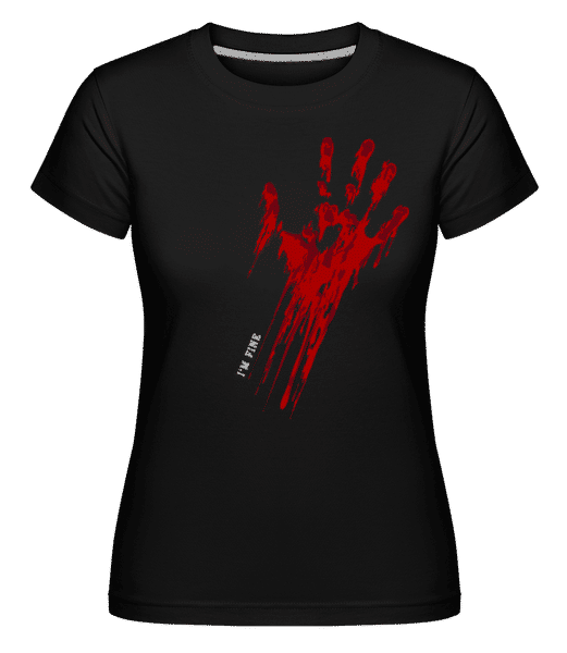Aperçu: I'm Fine -  T-shirt Shirtinator femme - Noir - Devant