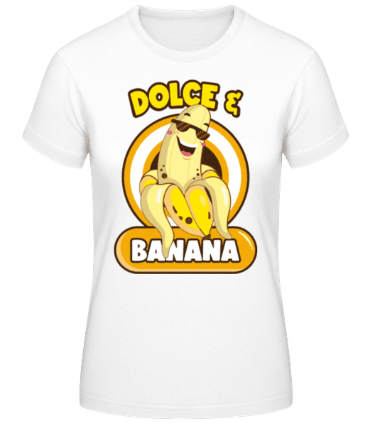 Aperçu: Dolce & Banana - T-shirt standard Femme - Blanc - Devant