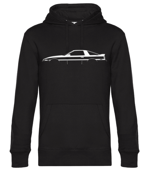 Preview: 'Toyota Supra A70' Silhouette - Men’s Standard Hoodie - Black - Front