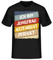 Jungfrau Aszendent Perfekt Retro Stil · Männer Basic T-Shirt