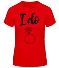 I Do Ring Big - Women's Basic T-Shirt - Red - Front