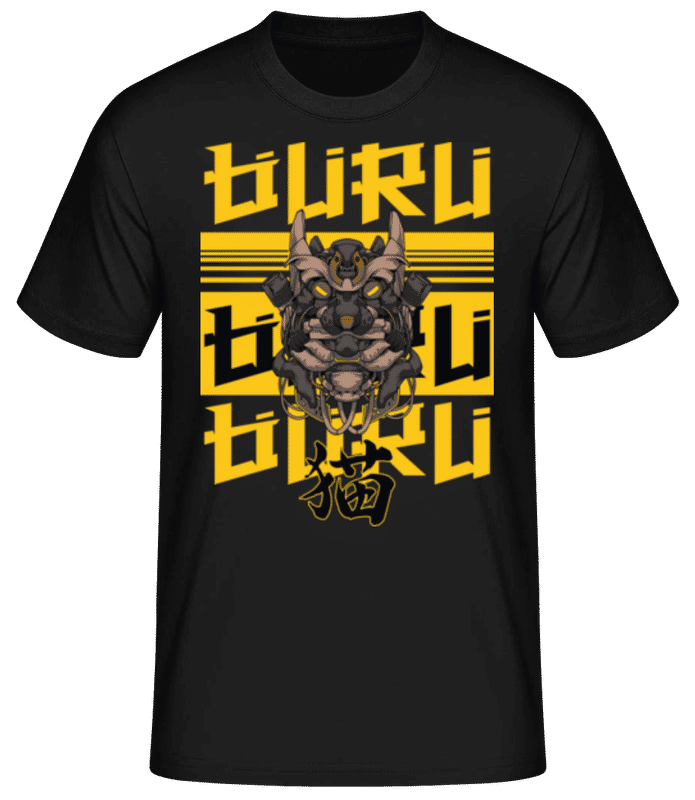 Preview: Buru Mecha - Men's Basic T-Shirt - Black - Front